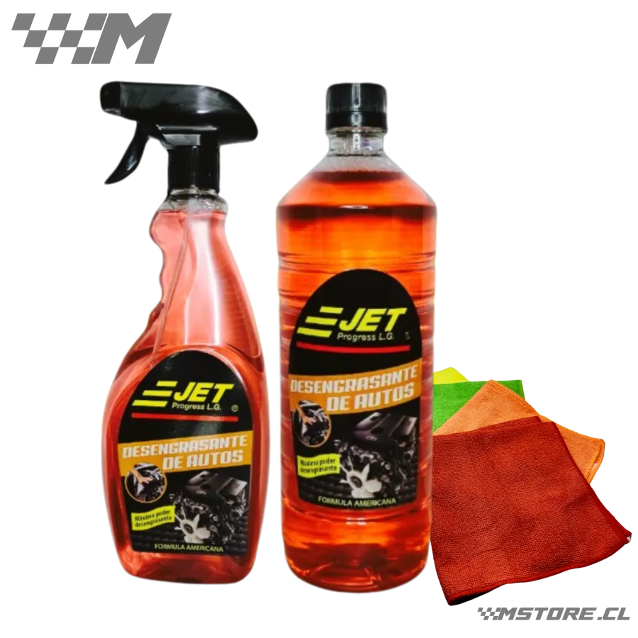 Combo Desengrasante pro (Desengrasante 500 ml+ Recarga 1L + Paño de Micro Fibra)