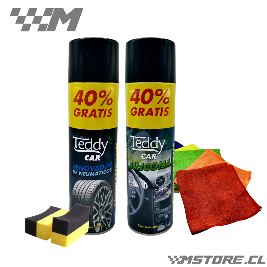 Combo Renovador de Neumáticos + Silicona en Aerosol 