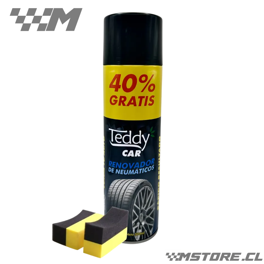 Renovador de Neumáticos en Aerosol + Esponja Renovadora